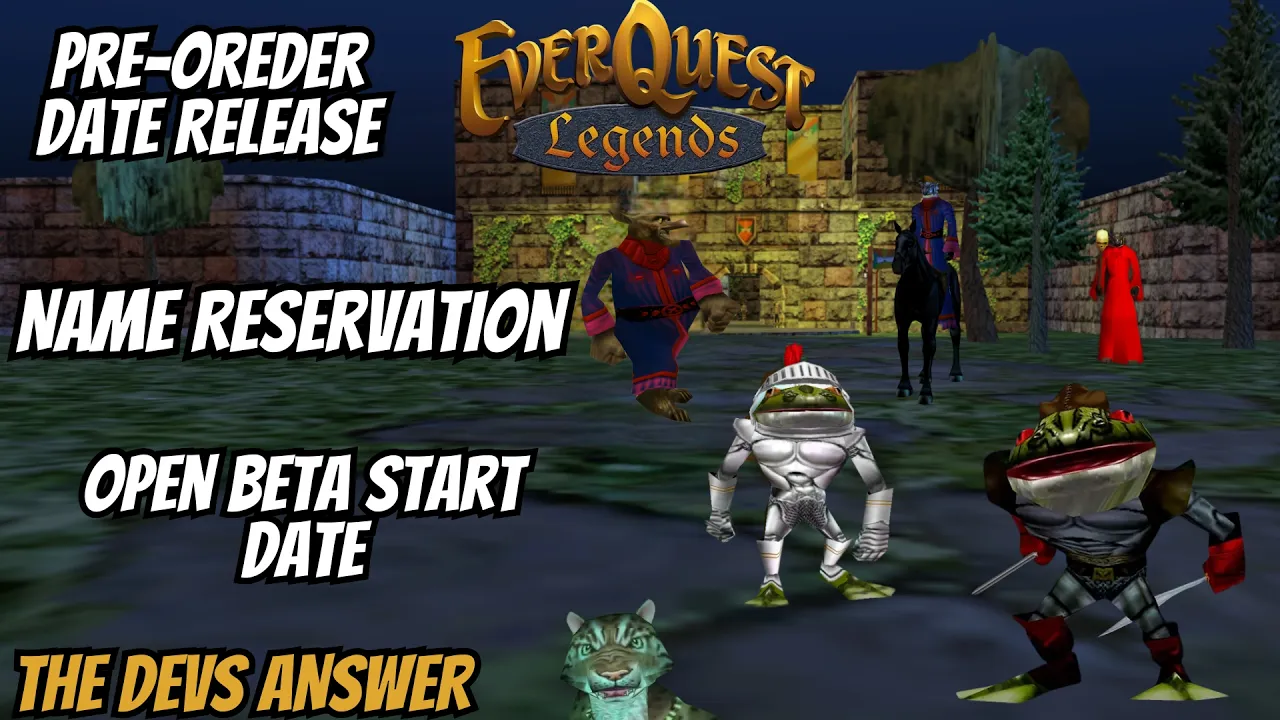 EverQuest Legends release timeline — launch date, pre-order beta, and pricing